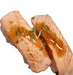 Flambiertes Lachs Nigiri